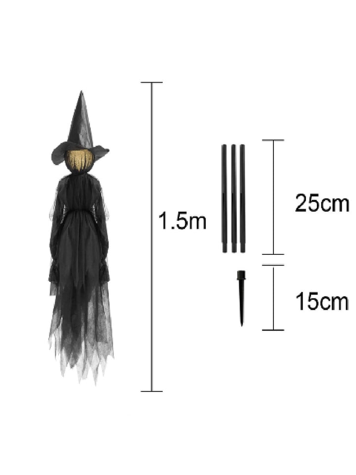 Décoration Suspendue Effrayante à Dégradé Coloré pour Halloween, Sorcière, Fantôme, Commande Vocale