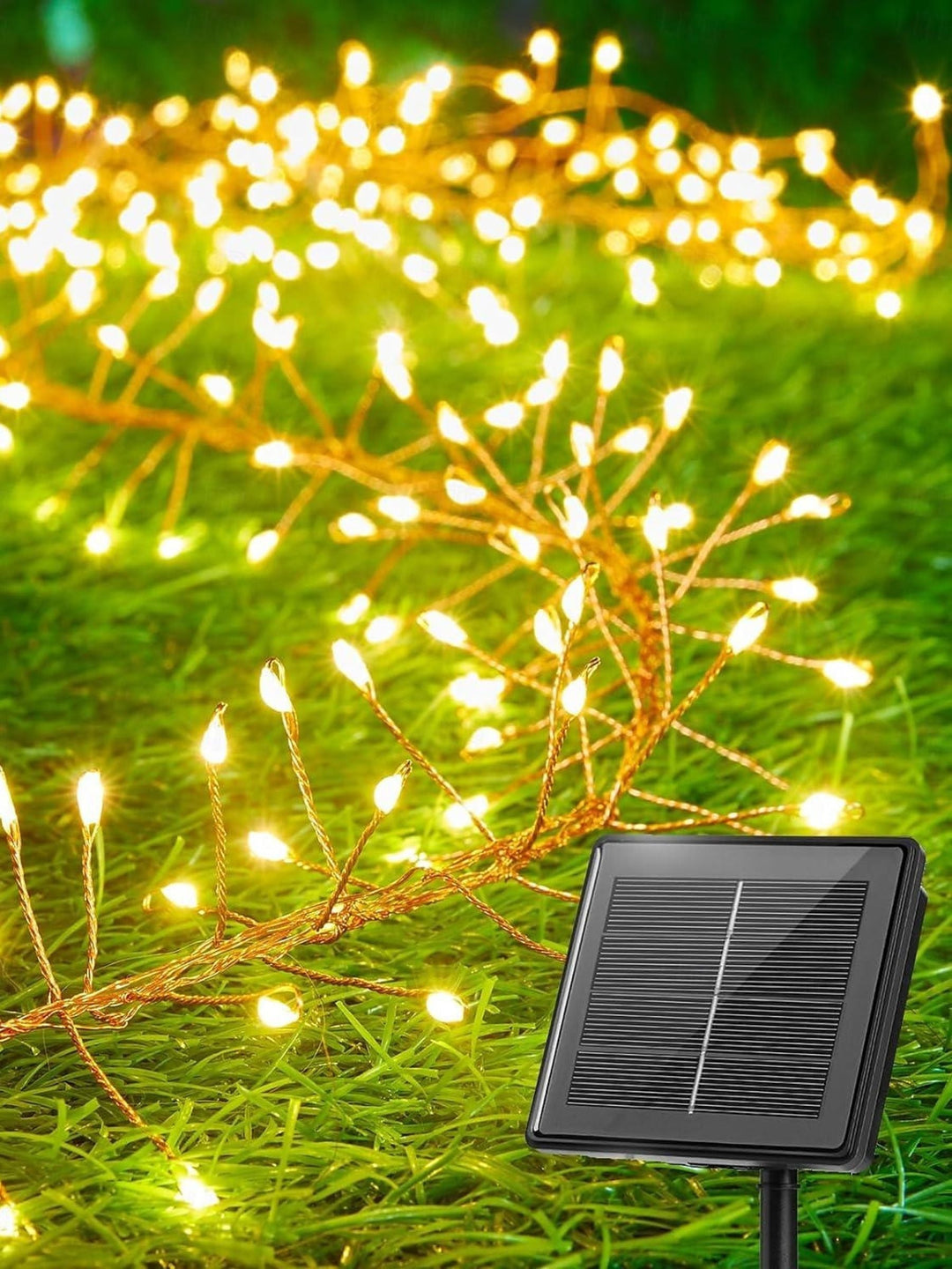 Guirlande Lumineuse Solaire à led en Fil de Cuivre Étanche pour Décoration de Jardin
