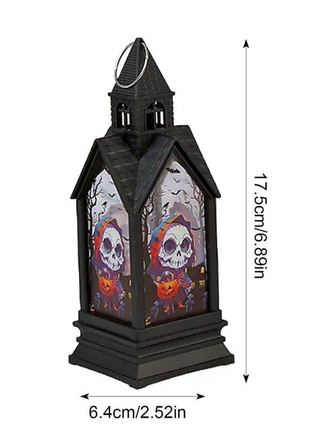 Lampe de Table à Bougie led Noire Rétro pour Halloween