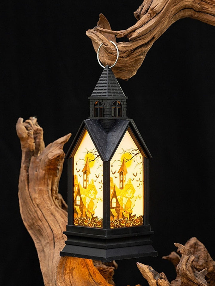 Lampe de Table à Bougie led Noire Rétro pour Halloween