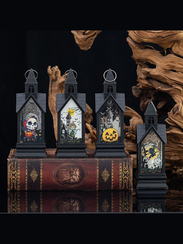 Lampe de Table à Bougie led Noire Rétro pour Halloween