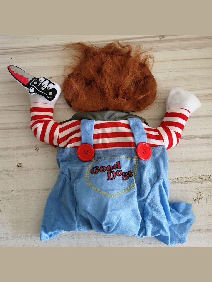 Costume D'Halloween pour Animal de Compagnie, Poupée Mortelle et Mignonne, Chien D'Horreur