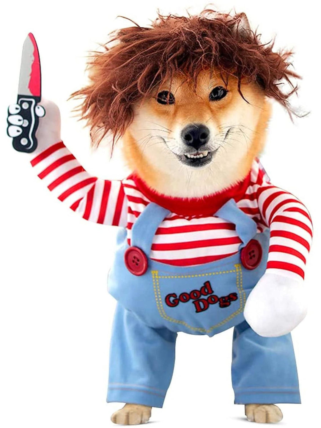 Costume D'Halloween pour Animal de Compagnie, Poupée Mortelle et Mignonne, Chien D'Horreur