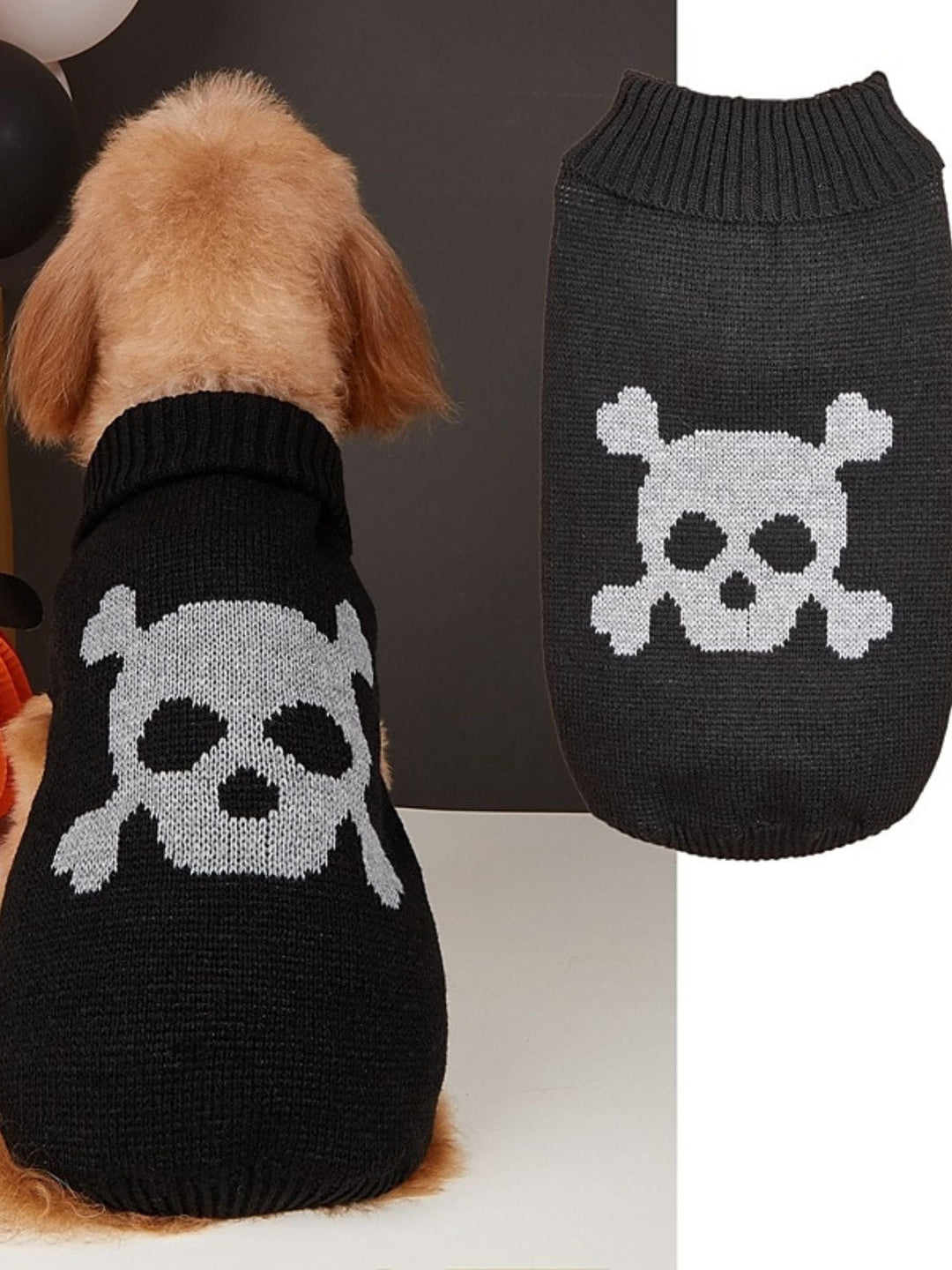 Pull Tricoté Mignon pour Animaux de Compagnie pour Halloween, Costumes Amusants