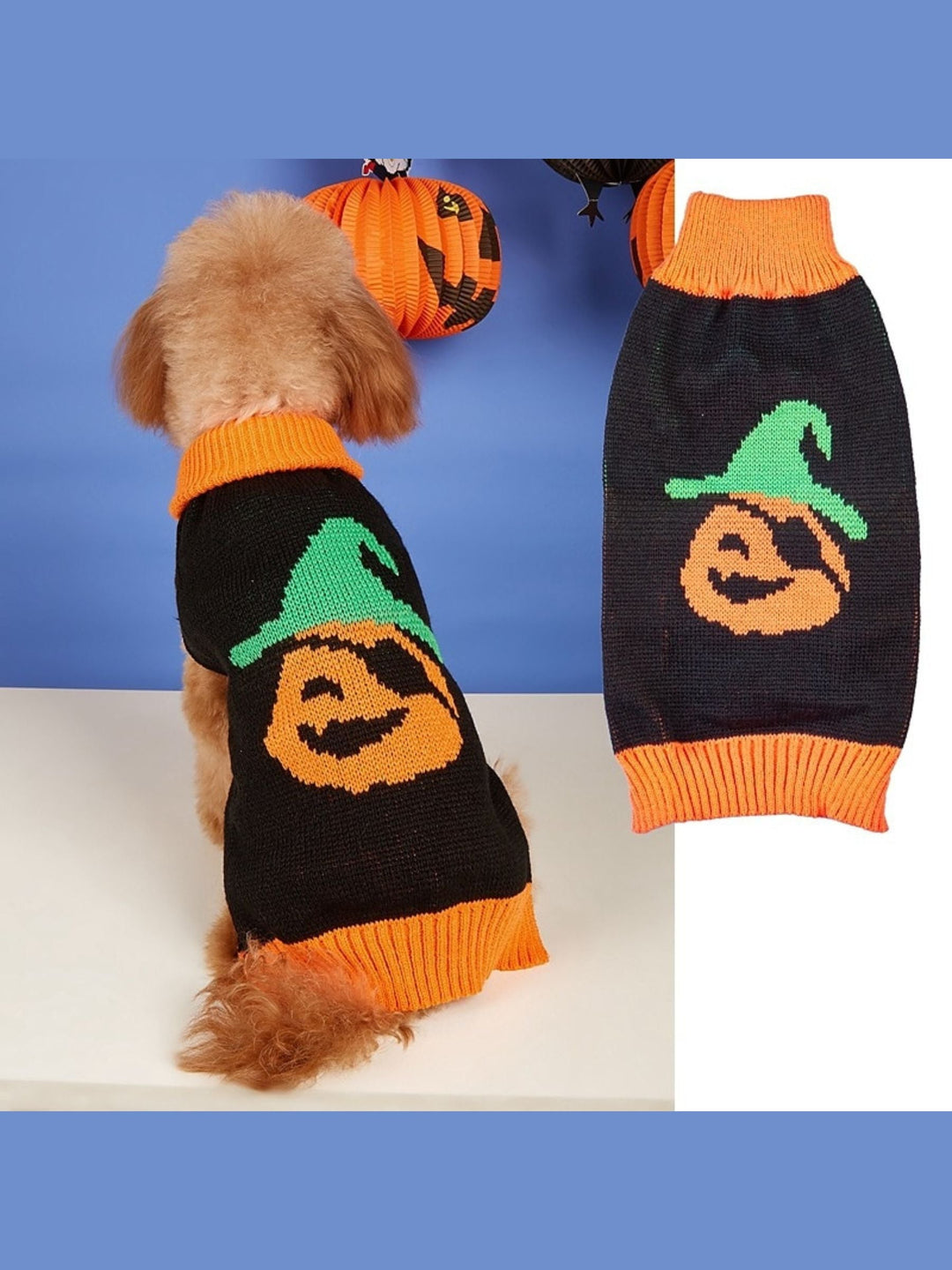 Pull Tricoté Mignon pour Animaux de Compagnie pour Halloween, Costumes Amusants