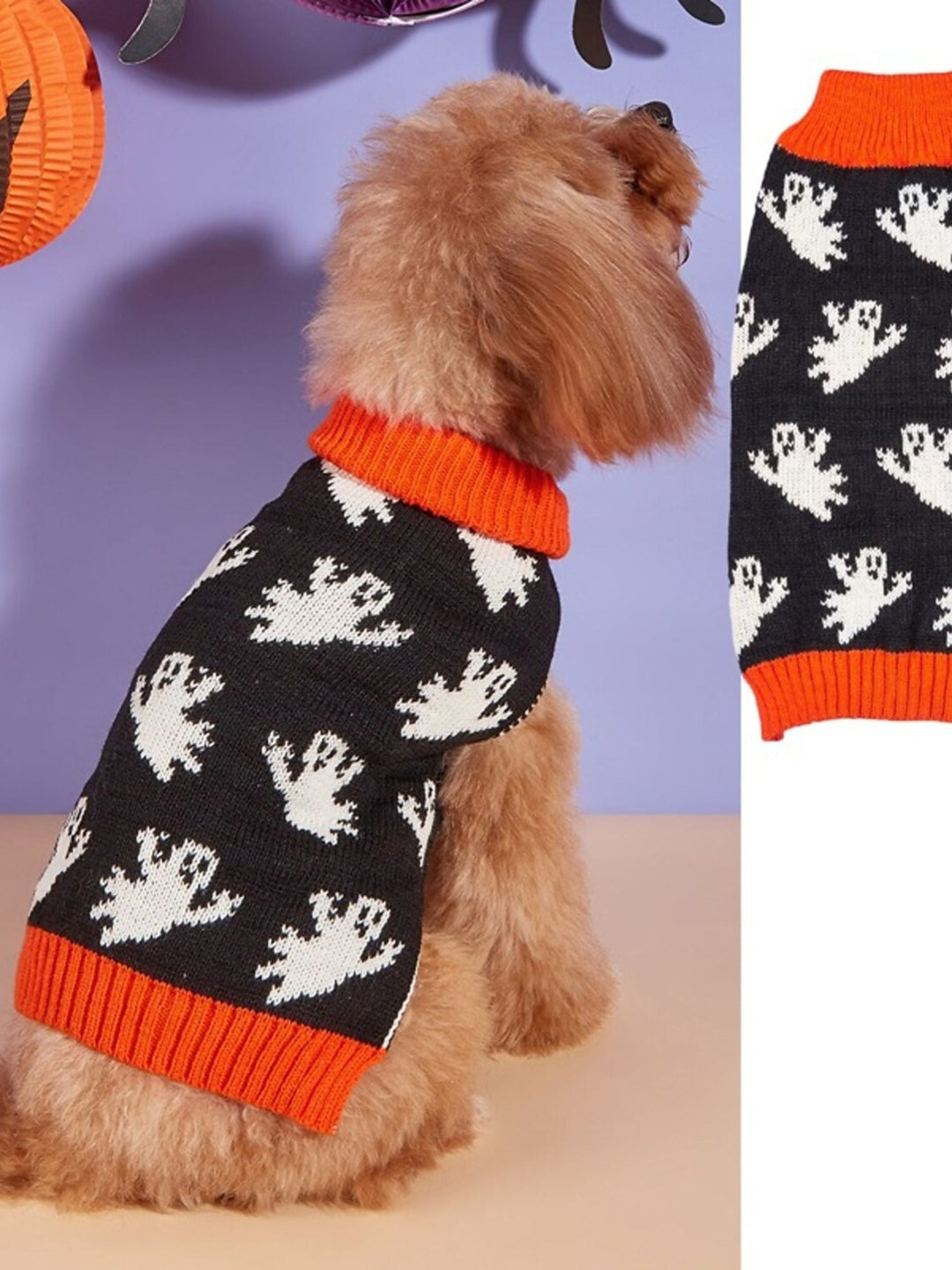 Pull Tricoté Mignon pour Animaux de Compagnie pour Halloween, Costumes Amusants