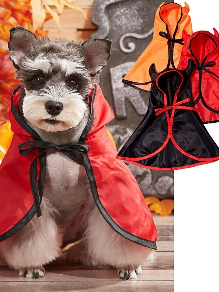 Mini-Manteau de Diable Noir pour Halloween, Décoration pour Animaux de Compagnie
