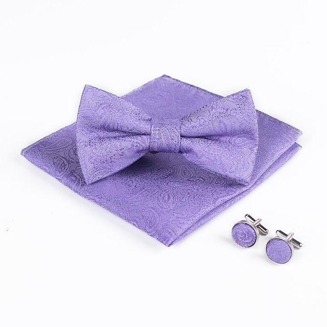 Nœud Papillon Basique Pour Homme En Jacquard Violet