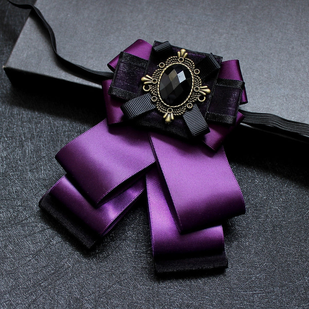 Noeud Papillon Pour Homme Couleur Unie Noir Jaune Rouge Avec Strass