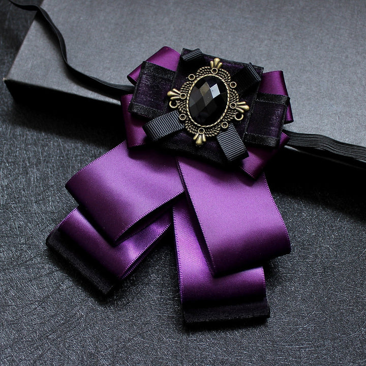 Noeud Papillon Pour Homme Couleur Unie Noir Jaune Rouge Avec Strass