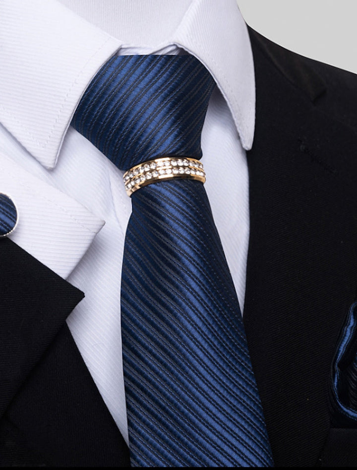 Cravates Basiques Pour Hommes De Couleur Unie Jaune Clair Blanc Rouge Foncé Avec Strass