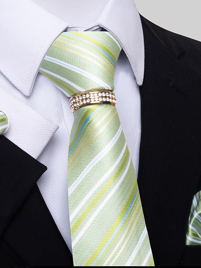 Cravates Basiques Pour Hommes De Couleur Unie Jaune Clair Blanc Rouge Foncé Avec Strass