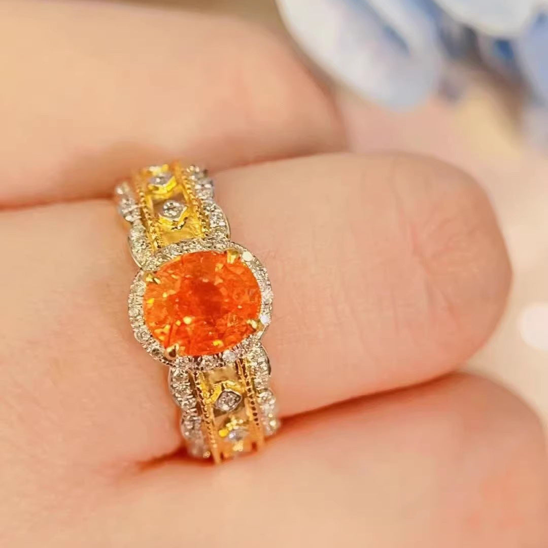 Bague De Mariage En Diamant Simple, Luxueuse Et Polyvalente, À La Mode