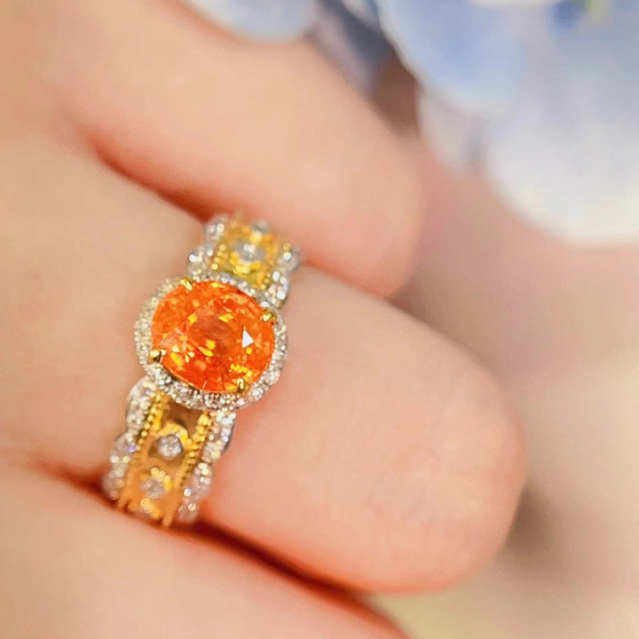 Bague De Mariage En Diamant Simple, Luxueuse Et Polyvalente, À La Mode