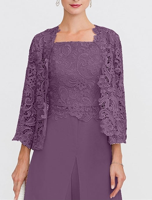 Châle/Boléro en Dentelle Florale à Manches 3/4 pour Invité de Mariage pour Femme