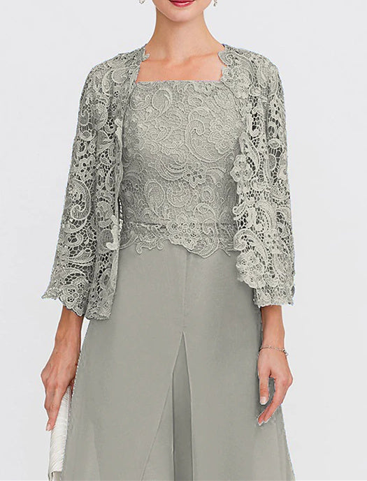 Châle/Boléro en Dentelle Florale à Manches 3/4 pour Invité de Mariage pour Femme