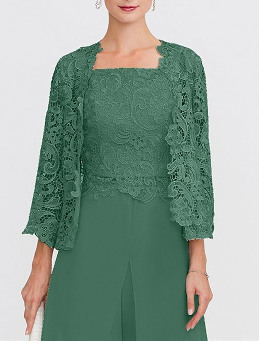 Châle/Boléro en Dentelle Florale à Manches 3/4 pour Invité de Mariage pour Femme