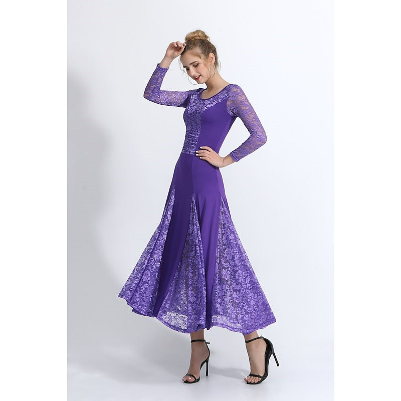 Robe de Danse à Manches Longues pour Femmes, Entraînement, Performance, Tenue Quotidienne