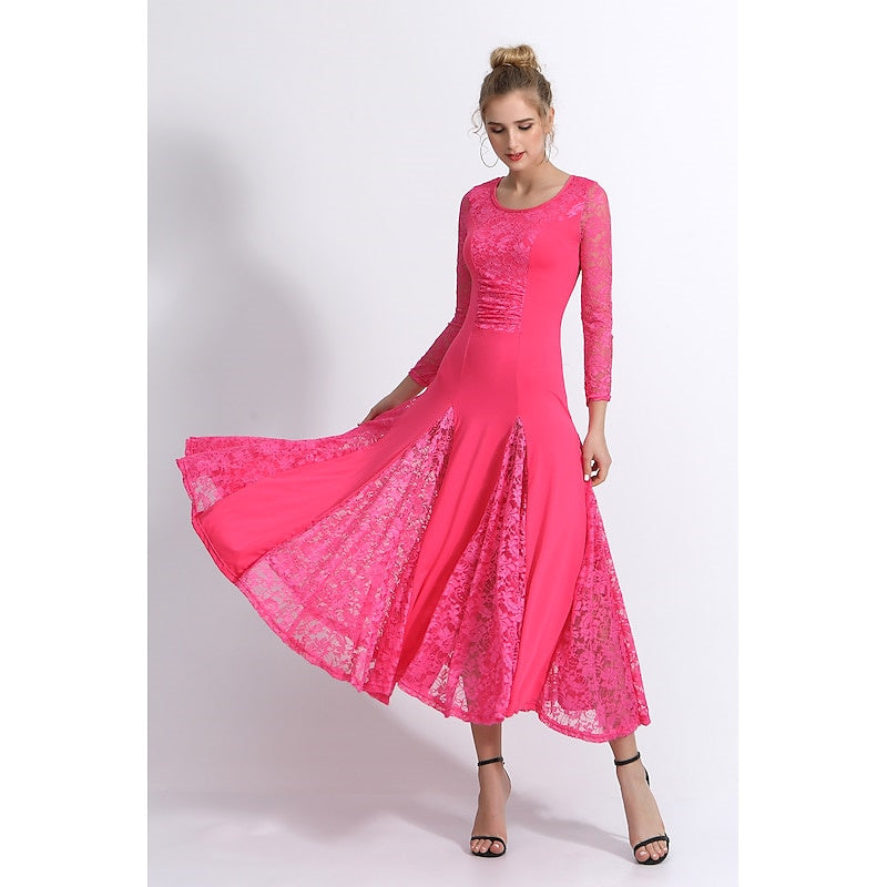 Robe de Danse à Manches Longues pour Femmes, Entraînement, Performance, Tenue Quotidienne