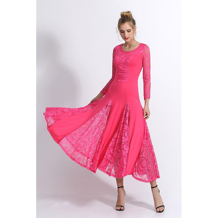 Robe de Danse à Manches Longues pour Femmes, Entraînement, Performance, Tenue Quotidienne