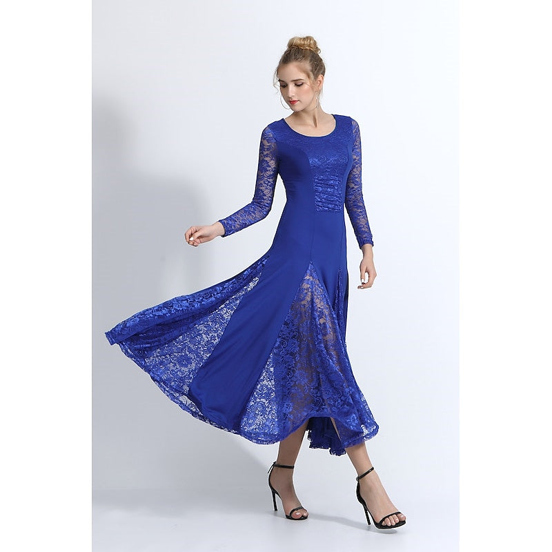 Robe de Danse à Manches Longues pour Femmes, Entraînement, Performance, Tenue Quotidienne