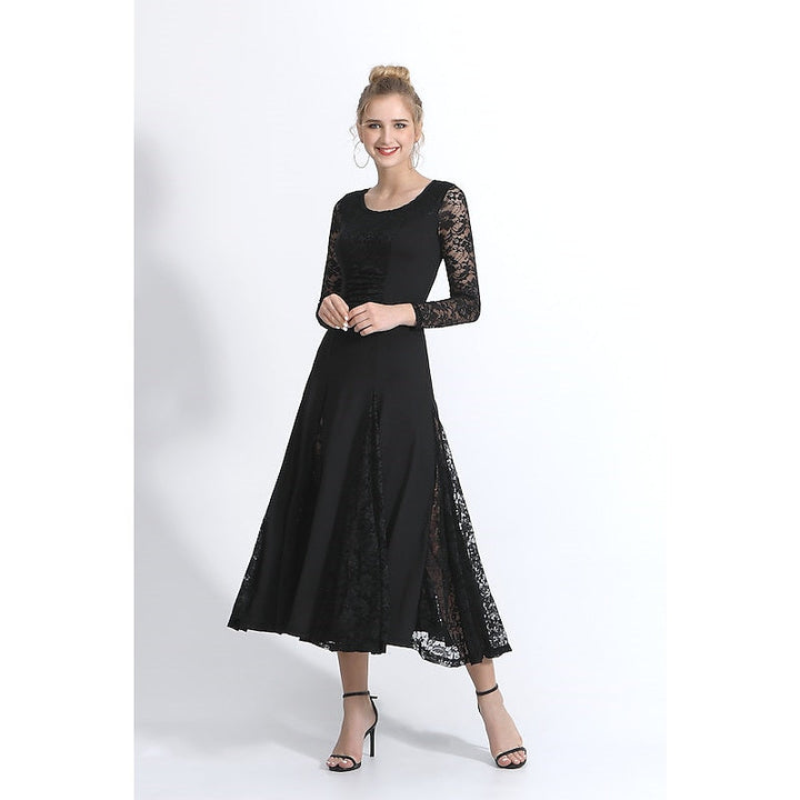 Robe de Danse à Manches Longues pour Femmes, Entraînement, Performance, Tenue Quotidienne