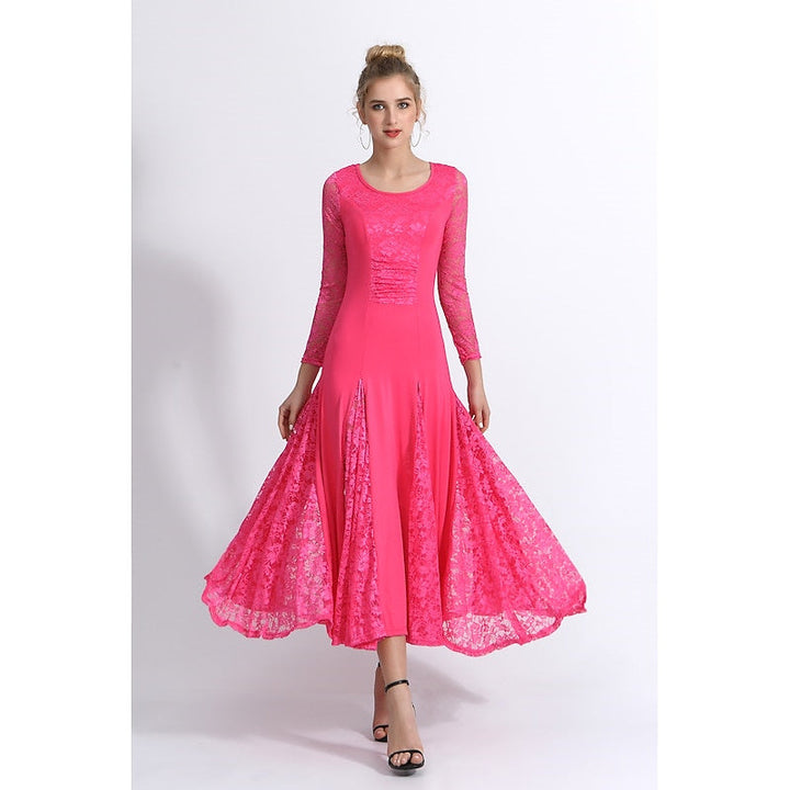 Robe de Danse à Manches Longues pour Femmes, Entraînement, Performance, Tenue Quotidienne