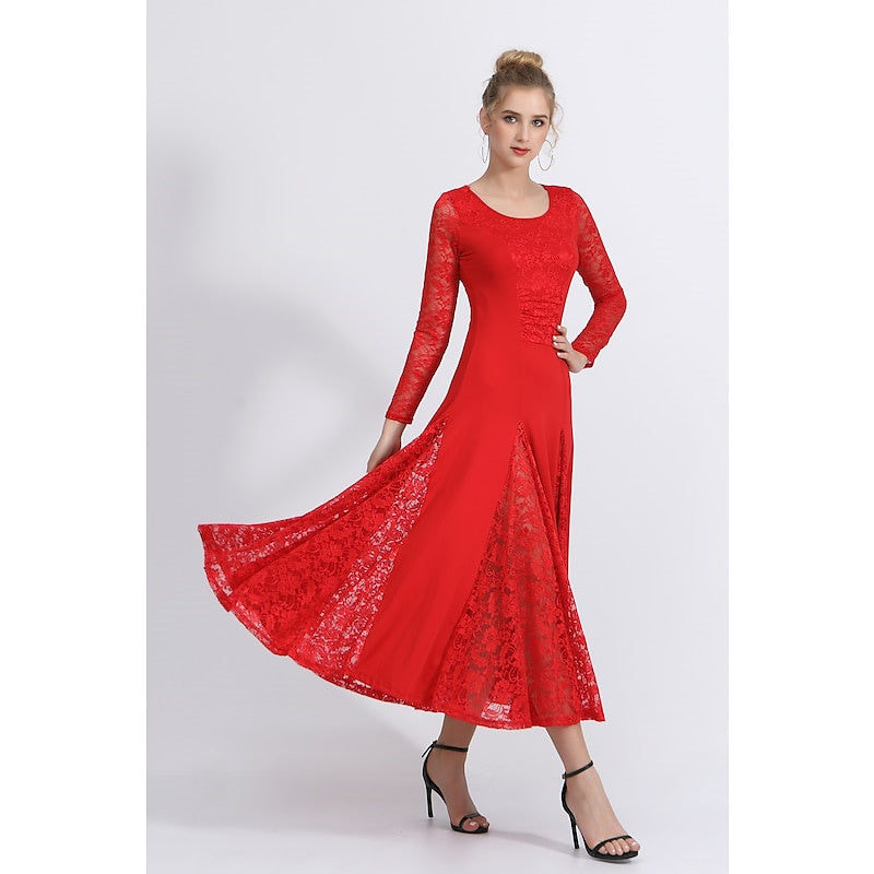 Robe de Danse à Manches Longues pour Femmes, Entraînement, Performance, Tenue Quotidienne