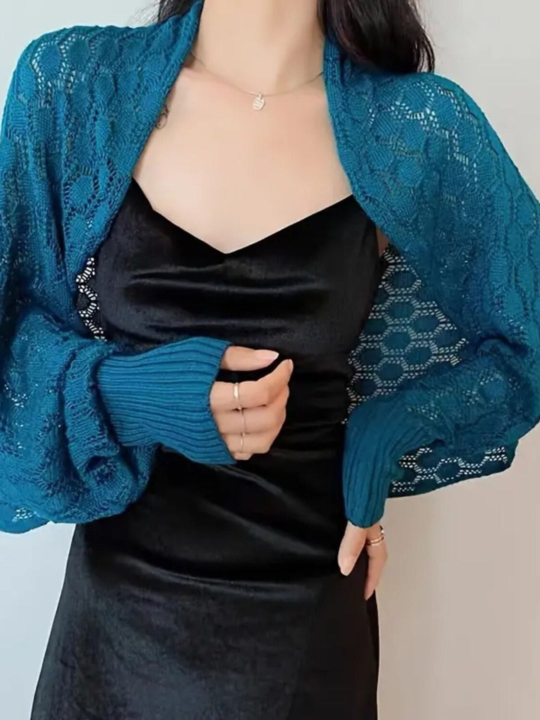 Tricot à Manches Longues de Luxe pour Femmes avec Une Couleur Pure