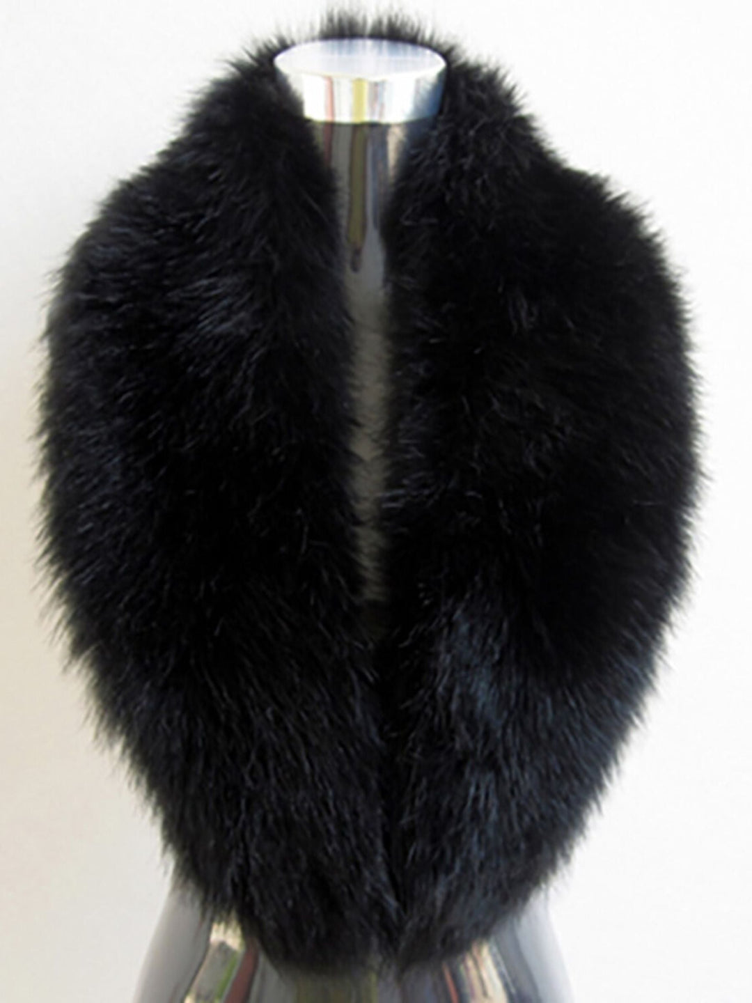 Châle de Mariage Doux et Élégant en Fausse Fourrure Noire pour Femme