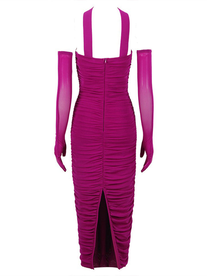 Gaine/Colonne Chérie Sans Manches Ruché Robes de Soirée avec Strass