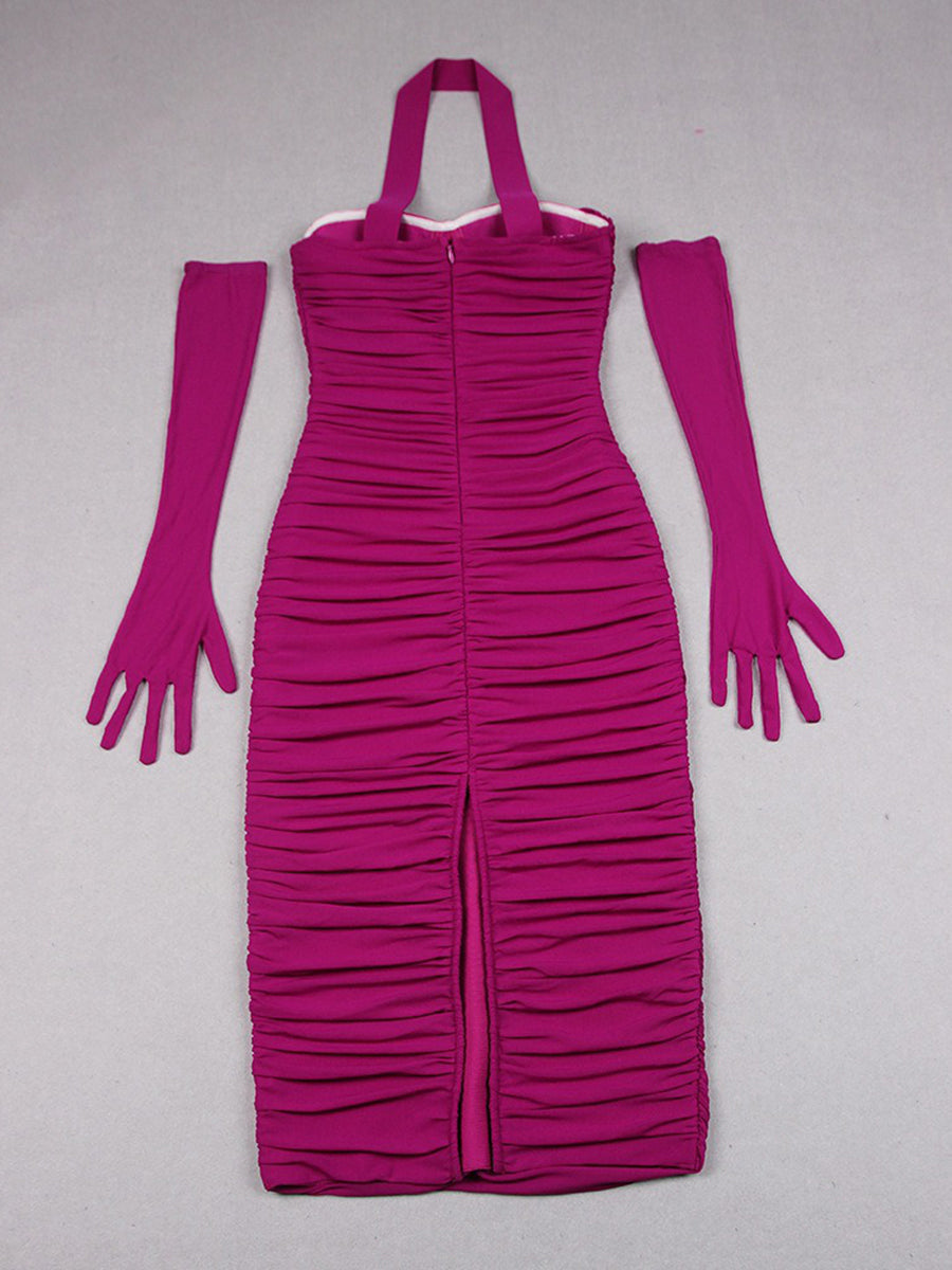 Gaine/Colonne Chérie Sans Manches Ruché Robes de Soirée avec Strass