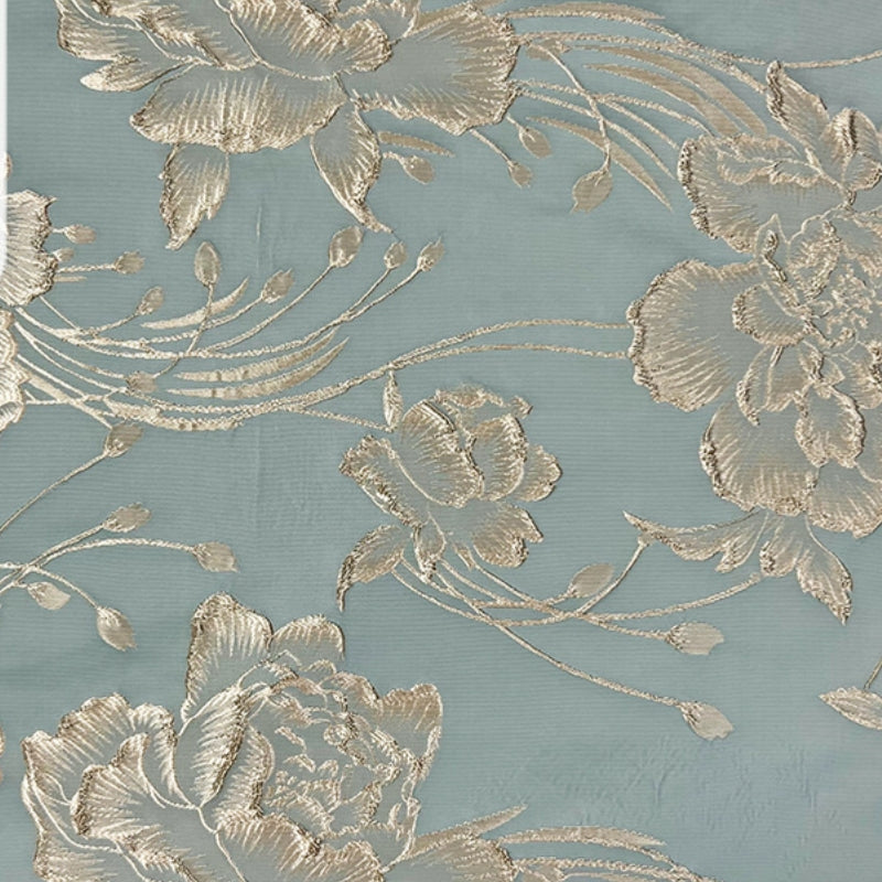 Robe mère de la mariée, Gaine/Colonne, Col Carré, Jacquard, Manches Courtes, Longueur de la Cheville, Florale, Froncée