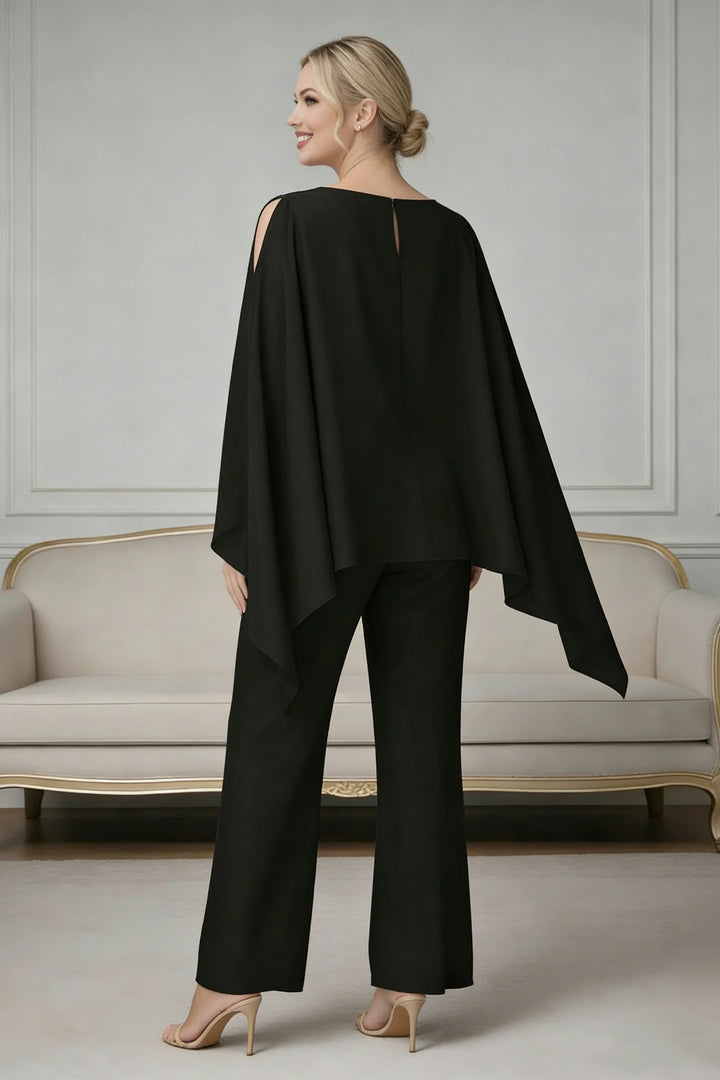 Ensemble pantalon 2 pièces mousseline mère de la mariée confortable