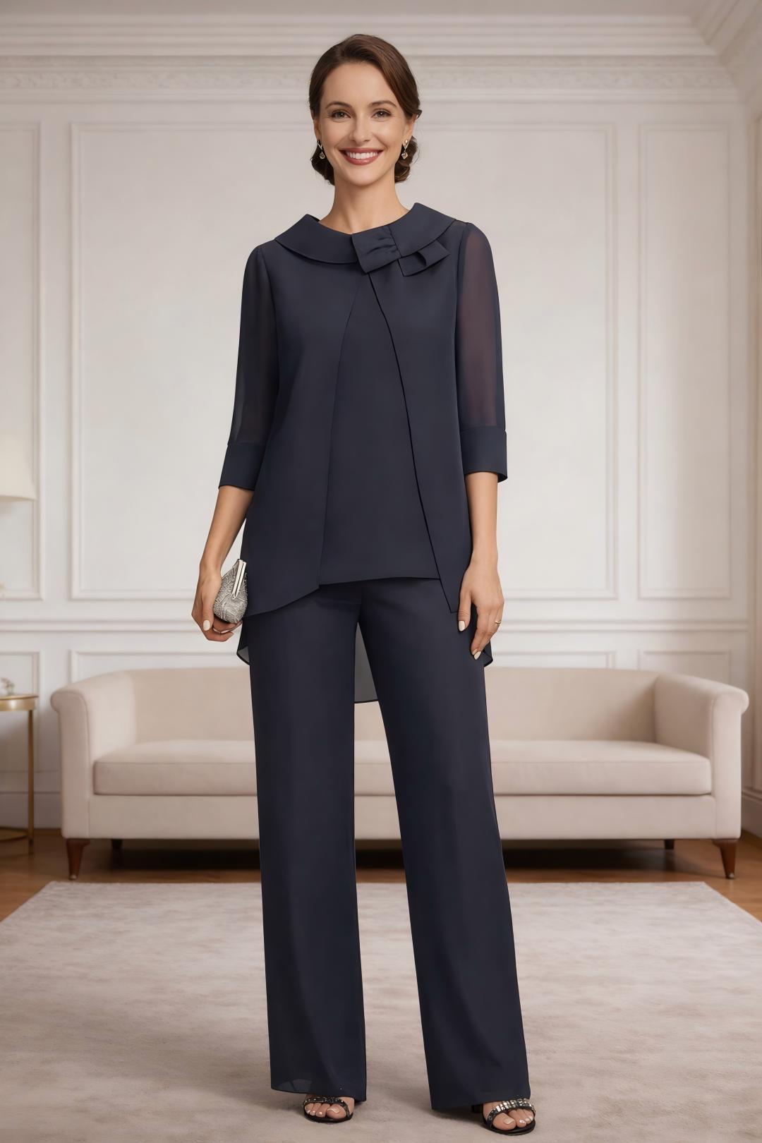 Ensemble pantalon mousseline