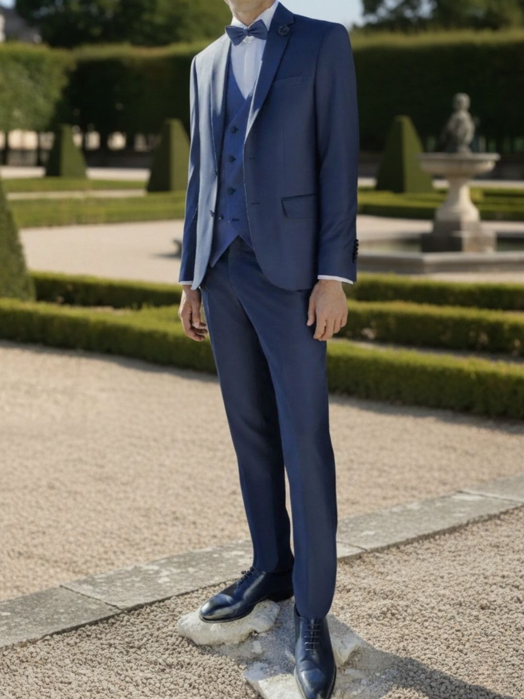 Costume formel 3 pièces bleu marine