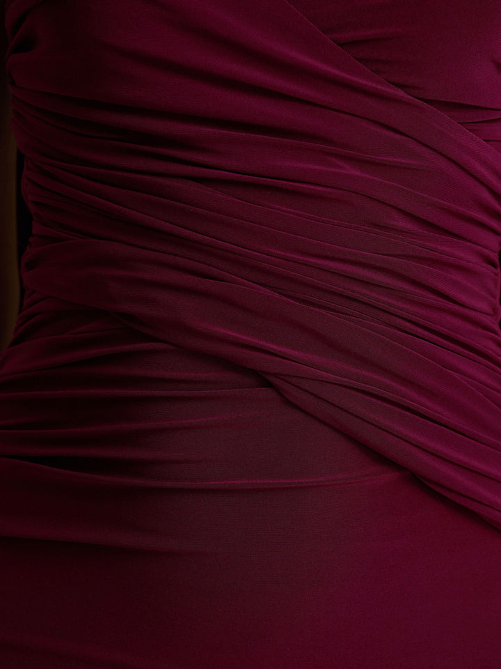 Trompette/Sirène Robe de Soirée Décolleté en cœur Sans Manches avec Foulard