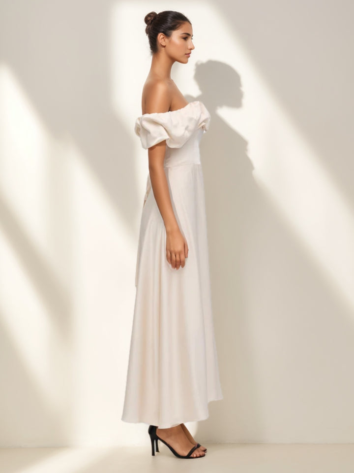 Gaine/Colonne Robe de Soirée à volants épaules dénudées