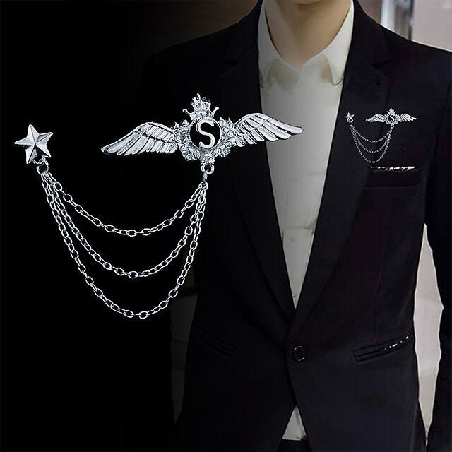 Broches En Zircone Cubique Pour Hommes Élégantes