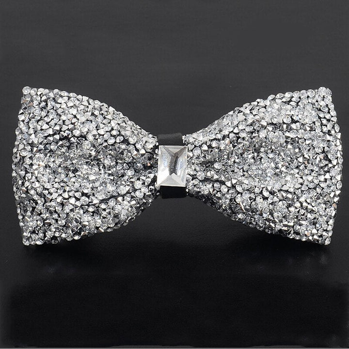 Nœud Papillon De Fête Pour Homme Avec Strass Scintillants Et Perles