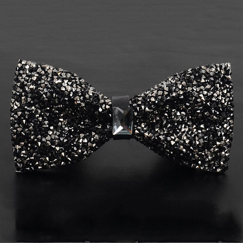 Nœud Papillon De Fête Pour Homme Avec Strass Scintillants Et Perles