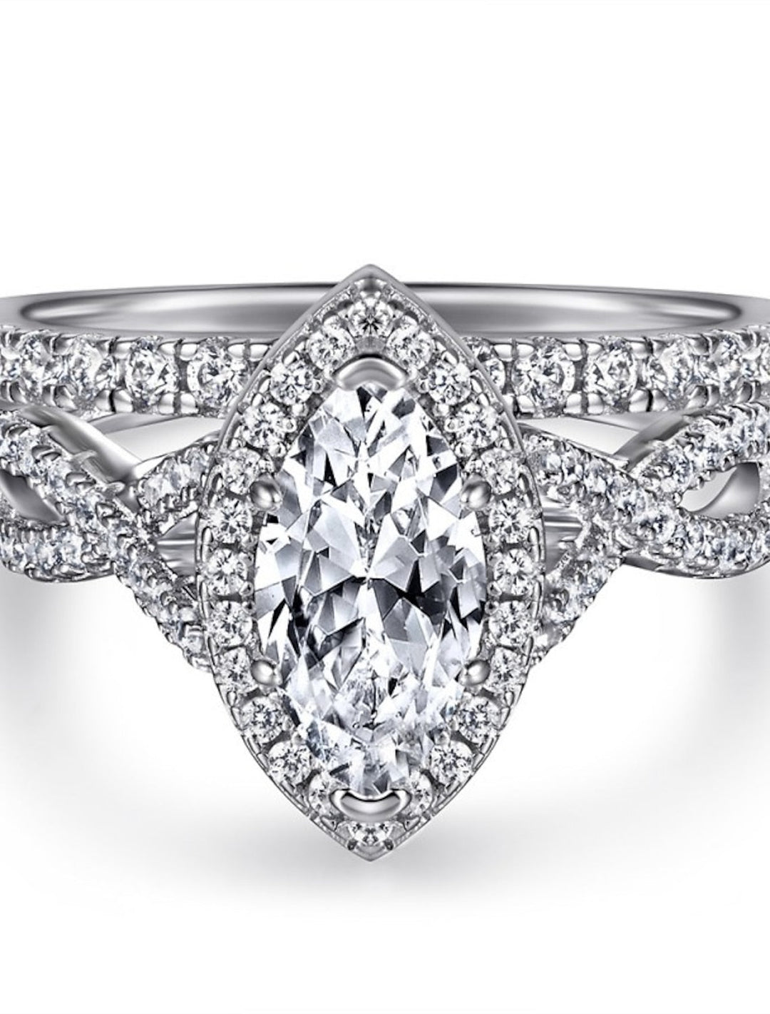 Alliance Mariage Classique Argent S925 Argent Sterling Précieux Élégant Simple