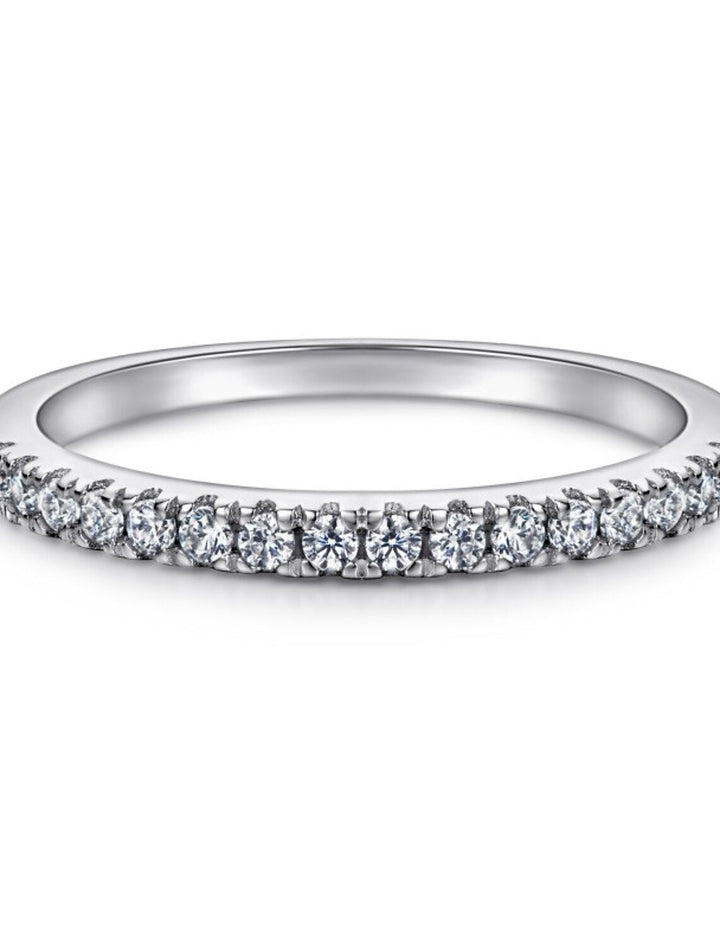 Alliance Mariage Classique Argent S925 Argent Sterling Précieux Élégant Simple