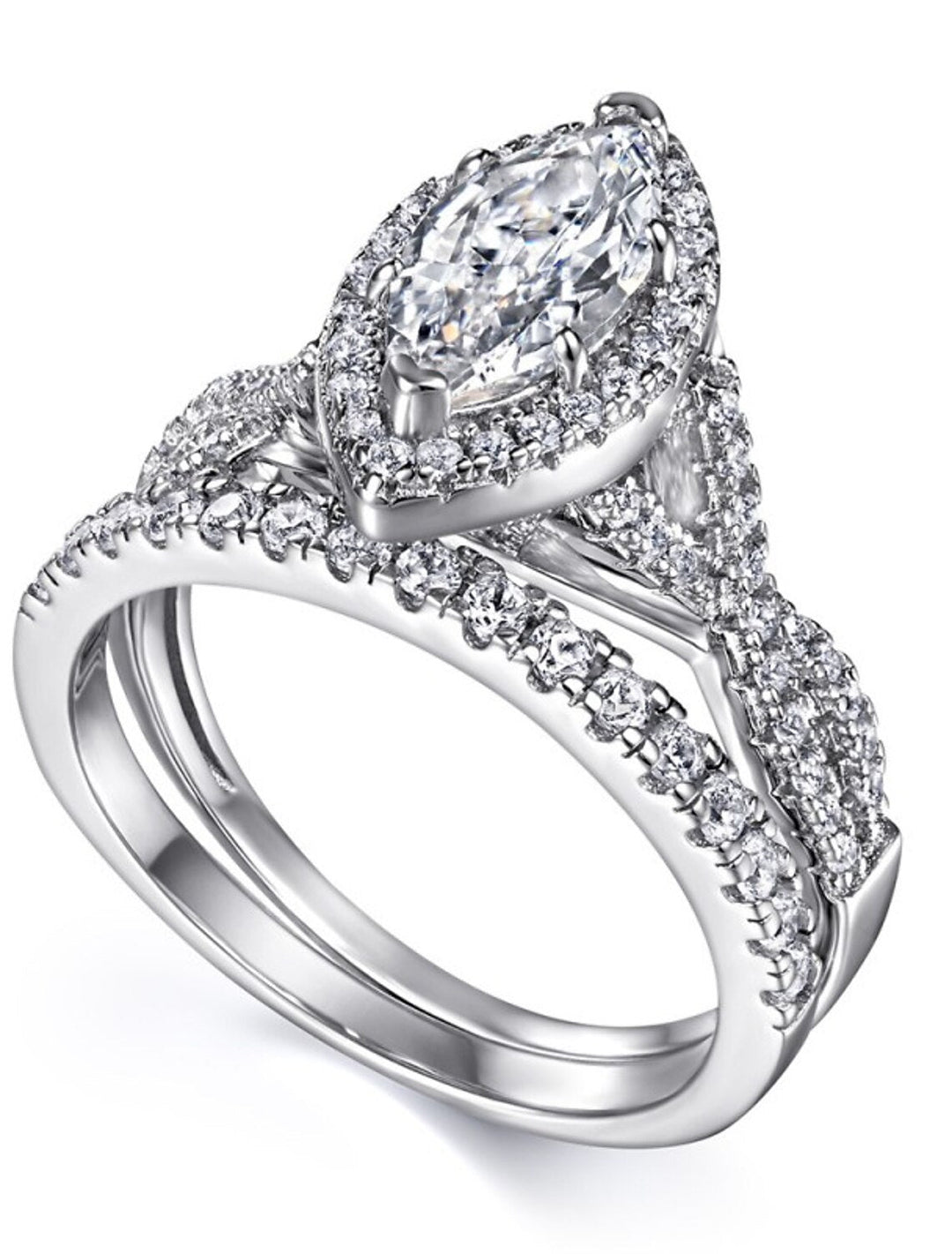 Alliance Mariage Classique Argent S925 Argent Sterling Précieux Élégant Simple