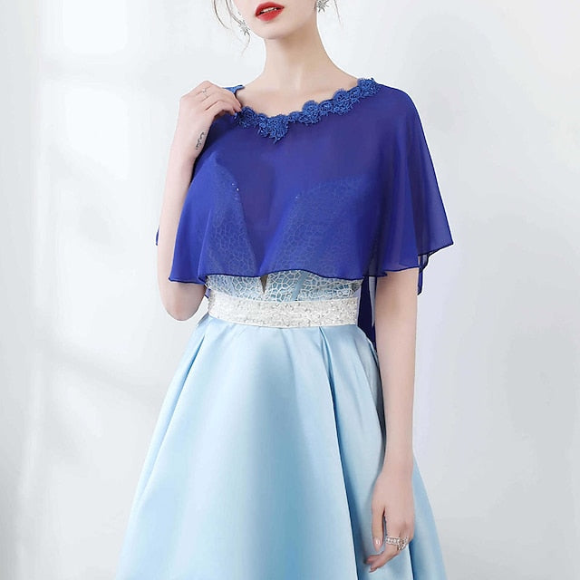 Capes pour Femmes, Capes de Mariée, Capes D'Invités de Mariage, Élégantes, Luxueuses, Sans Manches, en Polyester
