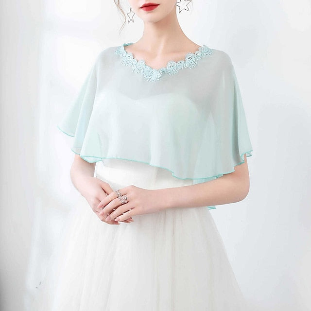 Capes pour Femmes, Capes de Mariée, Capes D'Invités de Mariage, Élégantes, Luxueuses, Sans Manches, en Polyester