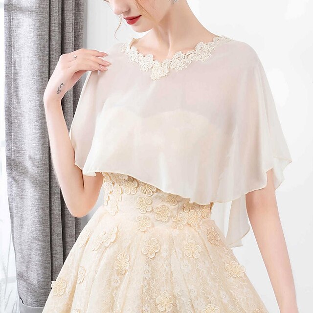 Capes pour Femmes, Capes de Mariée, Capes D'Invités de Mariage, Élégantes, Luxueuses, Sans Manches, en Polyester