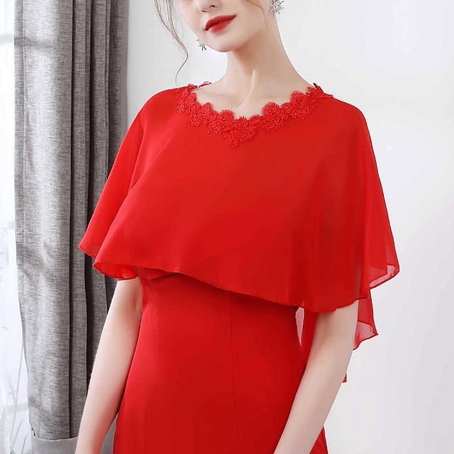 Capes pour Femmes, Capes de Mariée, Capes D'Invités de Mariage, Élégantes, Luxueuses, Sans Manches, en Polyester