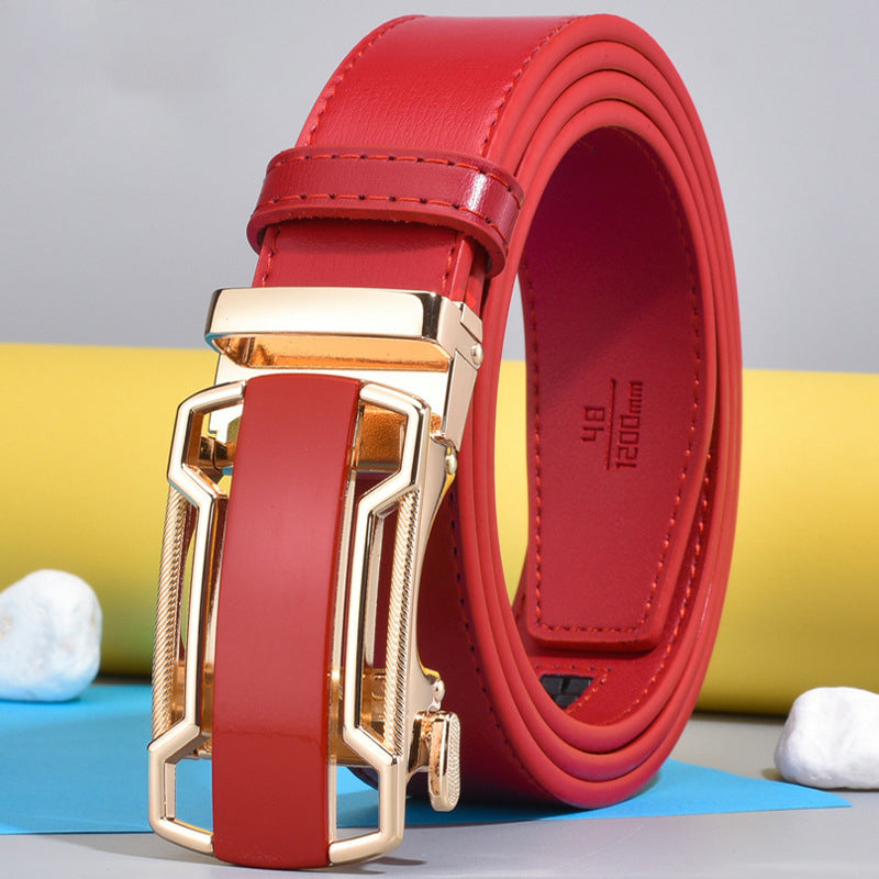 Ceinture Pivotante En Cuir Avec Boucle Ardillon Pour Homme