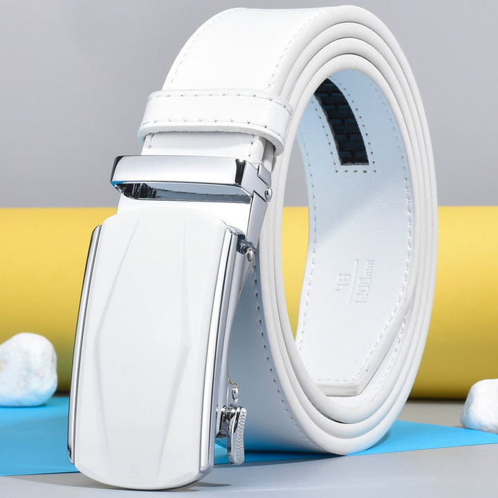 Ceinture Pivotante En Cuir Avec Boucle Ardillon Pour Homme